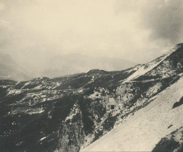 Paesaggio. Monte Grappa - Panorama e veduta del Cimitero