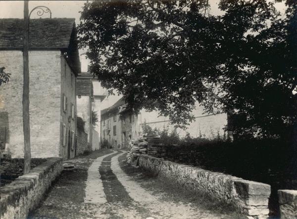 Paesaggio. Valle Vigezzo - Santa Maria Maggiore - Buttogno - Veduta di una strada