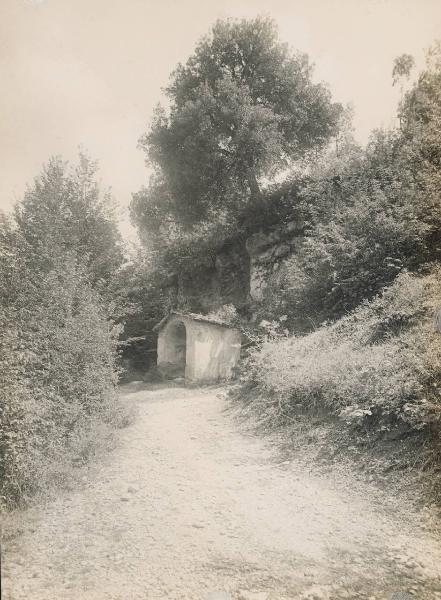 Paesaggio. Rieti - Fonte Colombo - Sentiero verso il Santuario e stazione della Via Crucis