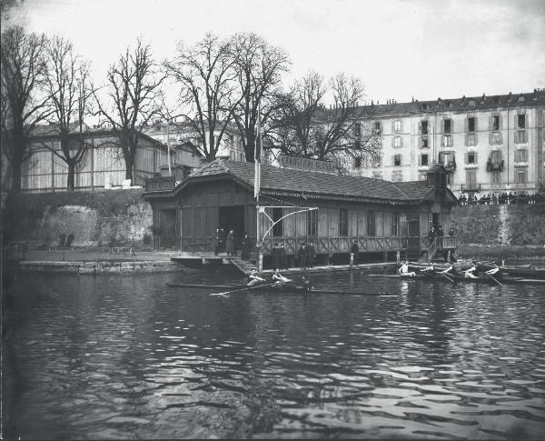 Veduta architettonica. Milano - Chalet dei Canottieri Olona