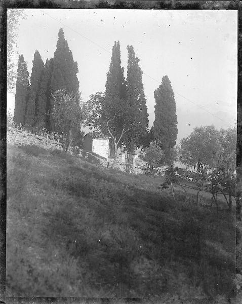 Paesaggio. Località non identificata - Ingresso ad una villa