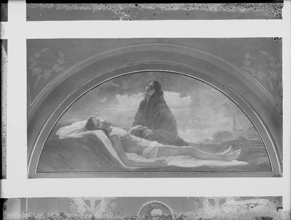 Riproduzione di opera d'arte. affresco di Stefano Bersani - Pietà