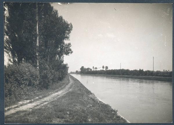 Paesaggio. San Germano Vercellese - canale Cavour