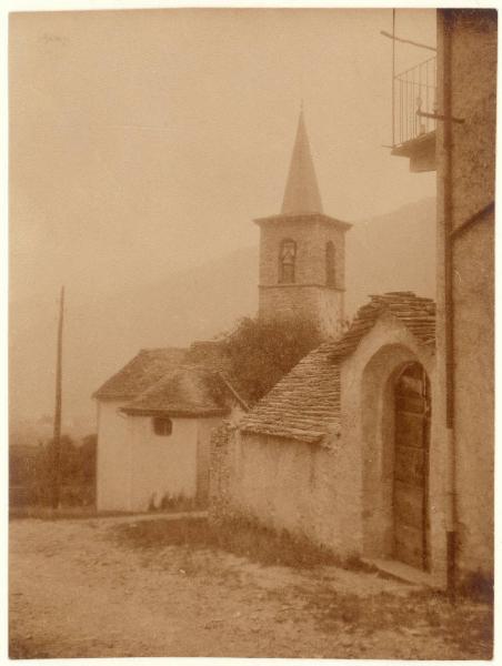 Paesaggio. Valle Vigezzo - Santa Maria Maggiore - Buttogno - Oratorio di S. Lorenzo - Case