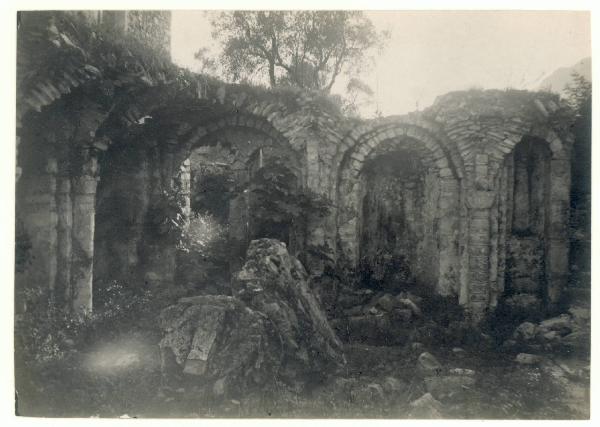 Paesaggio. Lago di Como - Ossuccio - Isola Comacina - Ruderi della Basilica di S.Eufemia