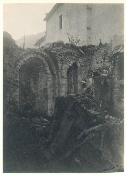 Paesaggio. Lago di Como - Ossuccio - Isola Comacina - Ruderi della Basilica di S.Eufemia