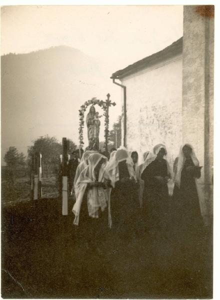 Veduta architettonica. Mortara - Abbazia di S. Albino