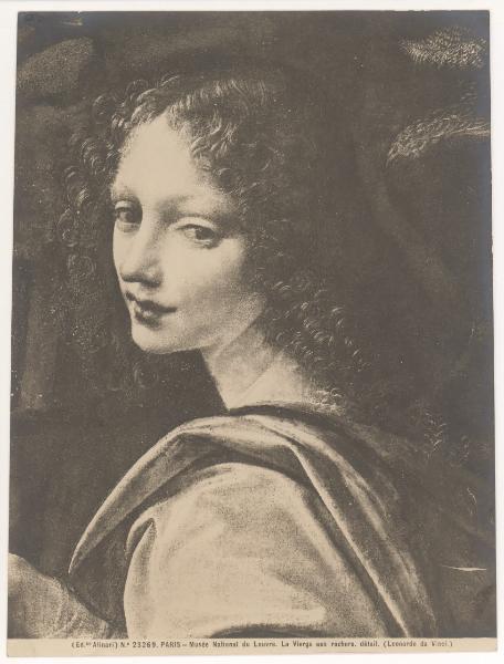 Dipinto - La Vergine delle rocce - Particolare - Leonardo da Vinci - Parigi - Museo del Louvre