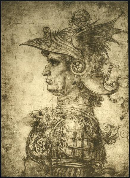 Disegno - Il condottiero - Leonardo da Vinci - Londra - British Museum - inv. 1895,0915.474