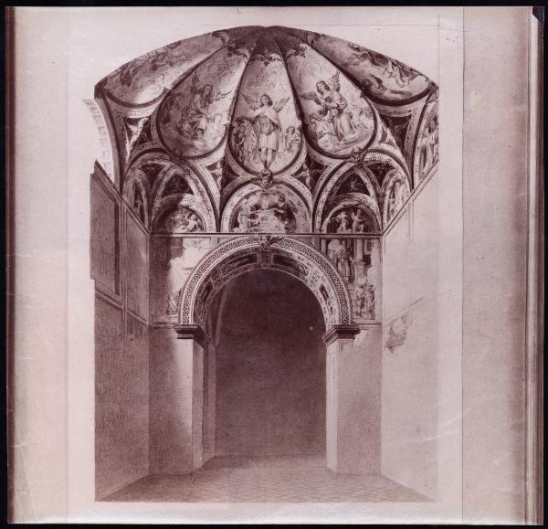 Disegno - Cappella di S. Giuseppe in Santa Maria della Pace a Milano - Lodovico Pogliaghi