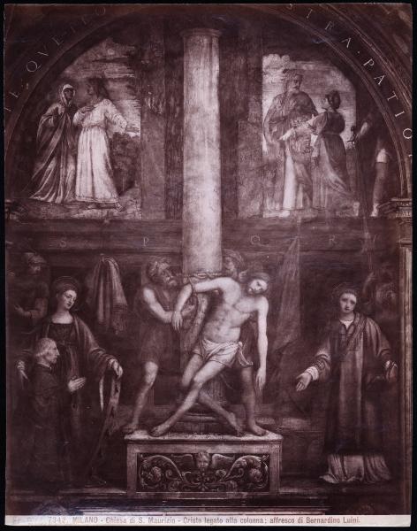 Dipinto murale - Cristo alla colonna - Bernardino Luini - Milano - Chiesa di S. Maurizio al Monastero Maggiore - Cappella Besozzi