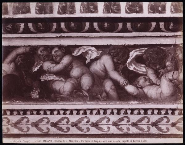 Dipinto murale - Putti - Aurelio Luini - Milano - Chiesa di S. Maurizio al Monastero Maggiore