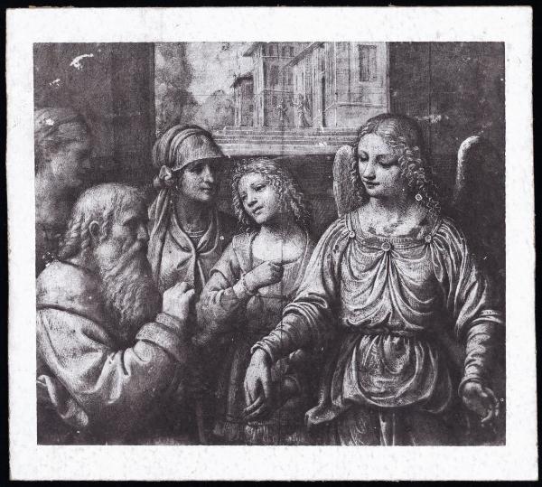 Disegno - Arcangelo Raffaele, Tobia e Tobiolo - Bernardino Luini - Milano - Pinacoteca Ambrosiana