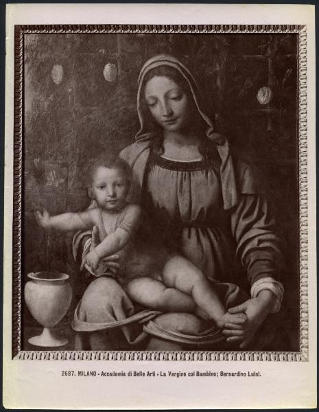 Dipinto - Madonna del Roseto - Bernardino Luini - Milano - Pinacoteca di Brera