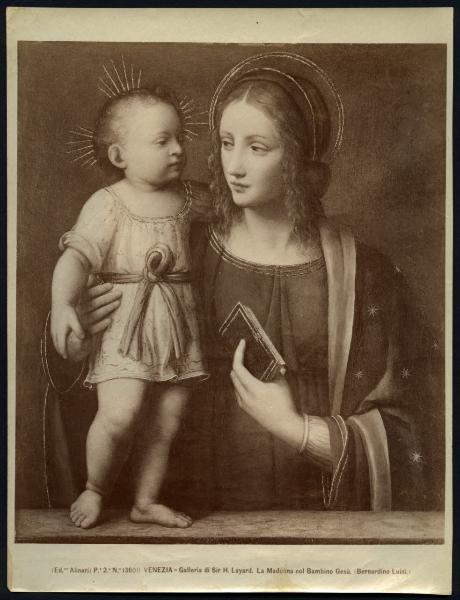 Dipinto - Madonna con Bambino - Bernardino Luini - Venezia - Galleria Layard