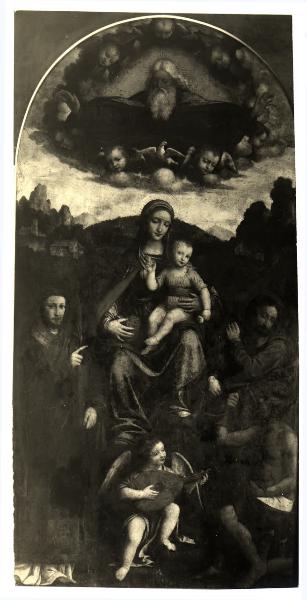 Dipinto - Pala Torriani - Madonna in trono - Bernardino Luini - Milano - Collezione Trivulzio Gallarati Scotti