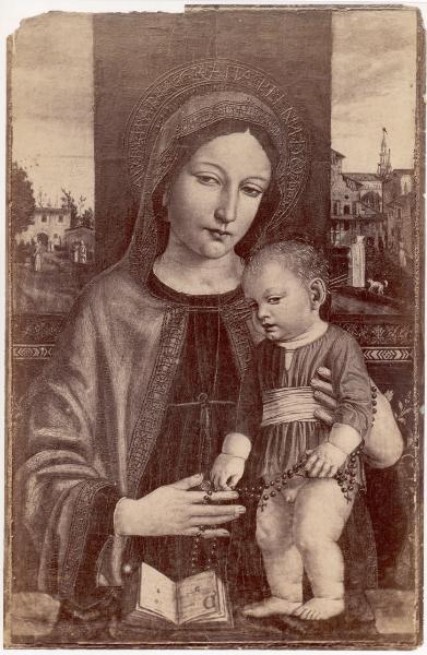 Dipinto - Madonna del libro - Ambrogio Bergognone - Londra - National Gallery