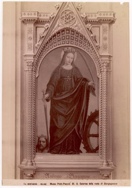 Dipinto - Santa Caterina - Ambrogio Bergognone - Milano - Museo Poldi Pezzoli