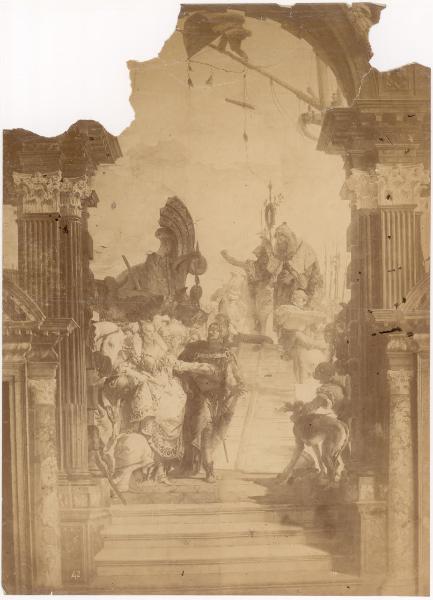 Dipinto murale - Imbarco di Cleopatra - Giovanni Battista Tiepolo - Venezia - Palazzo Labia