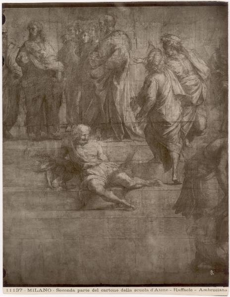 Disegno - La Scuola di Atene - Raffaello Sanzio - Milano - Pinacoteca Ambrosiana