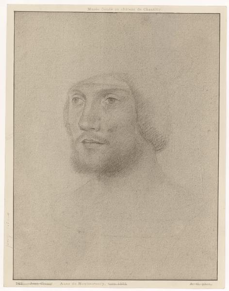 Disegno - Ritratto di Anne di Montmorency - Jean Clouet - Chantilly - Musée Condé