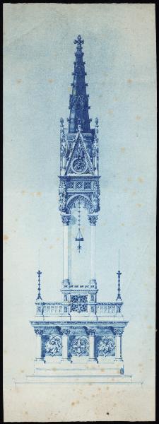 Disegno - Altare della Corona Ferrea - Luca Beltrami