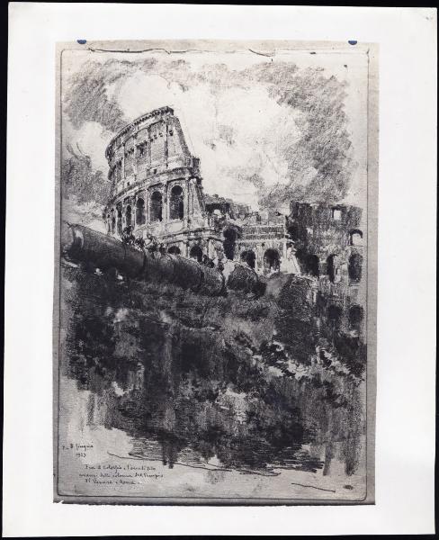 Disegno - Roma - Colosseo - Giuseppe Mentessi