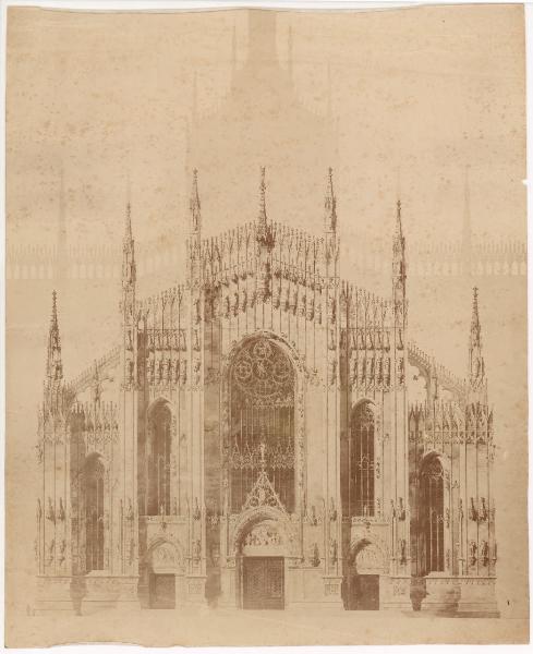 Disegno - Progetto per la facciata del Duomo di Milano - Luca Beltrami