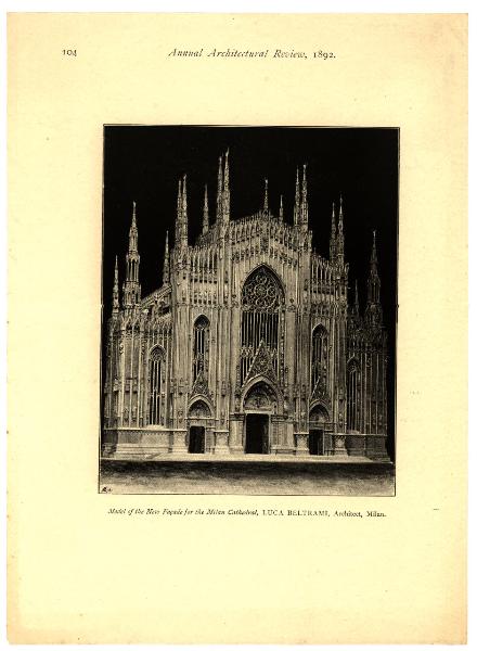 Modello - Facciata del Duomo di Milano - Luca Beltrami e Gaetano Moretti - Milano - Museo del Duomo