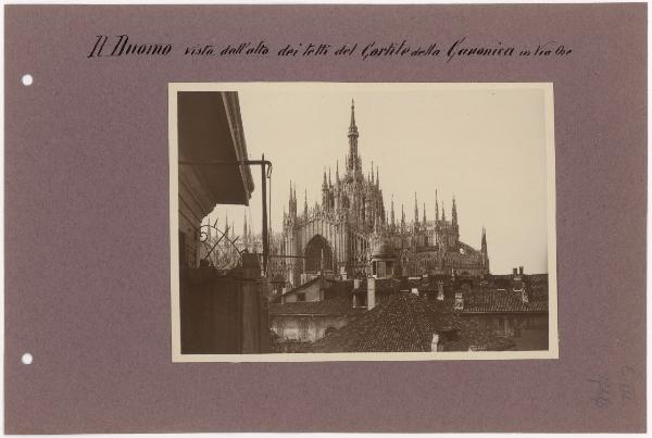 Milano - Duomo - Veduta dalla Canonica