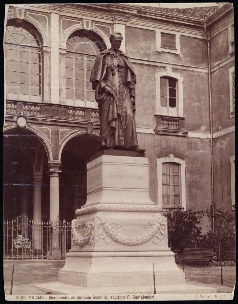 Scultura - Monumento ad Antonio Rosmini - Francesco Confalonieri - Milano - Giardini Pubblici