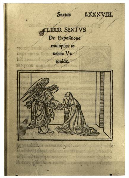 Incisione - Xilografia - Gesta Beatae Veronicae - Isidoro Isolani - Edito da Gottardo da Ponte - Milano 1518