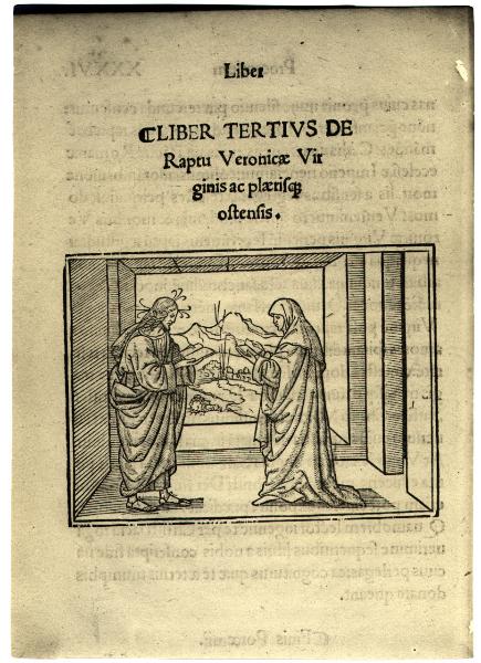 Incisione - Xilografia - Gesta Beatae Veronicae - Isidoro Isolani - Edito da Gottardo da Ponte - Milano 1518