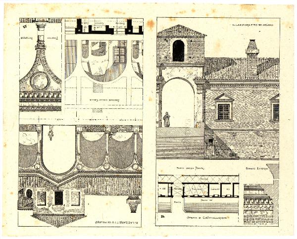 Disegno - Lazzaretto di Milano - Luca Beltrami