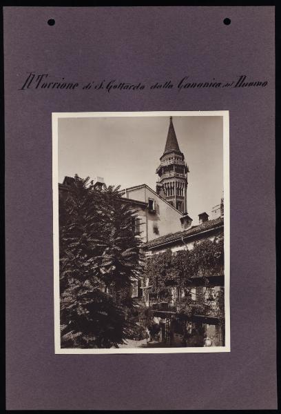 Milano - Quartiere di Palazzo Reale - Campanile di San Gottardo in Corte