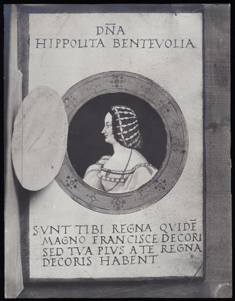 Disegno - Ritratto di Ippolita Bentivoglio - G. Ambrogio Noceto - Milano - Biblioteca Trivulziana