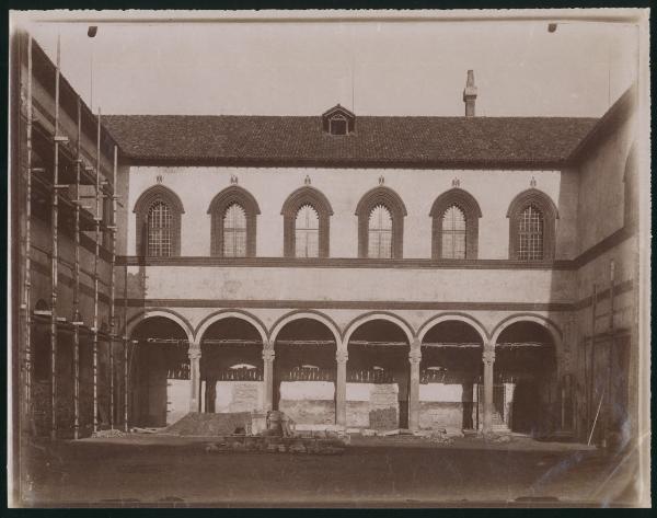 Milano - Castello Sforzesco - Corte Ducale - Cantiere