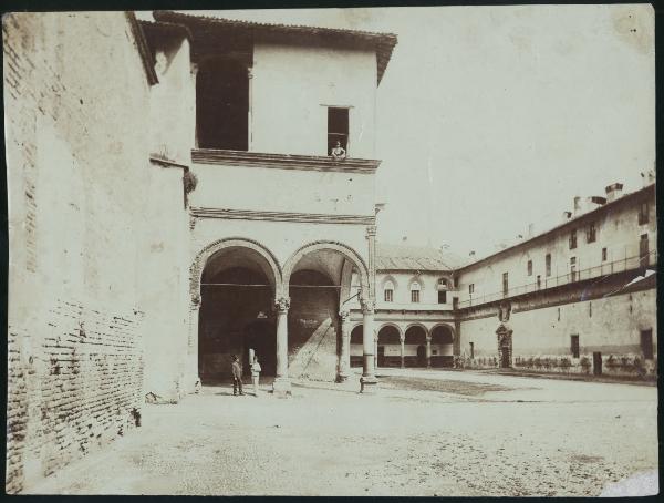 Milano - Castello Sforzesco - Corte Ducale e Loggetta di Galeazzo Maria Sforza