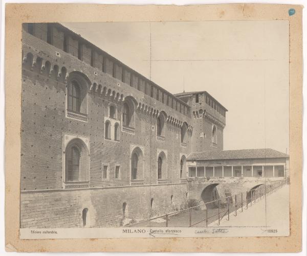 Milano - Castello Sforzesco - Corte Ducale, Ponticella di Lodovico il Moro, Torre Falconiera