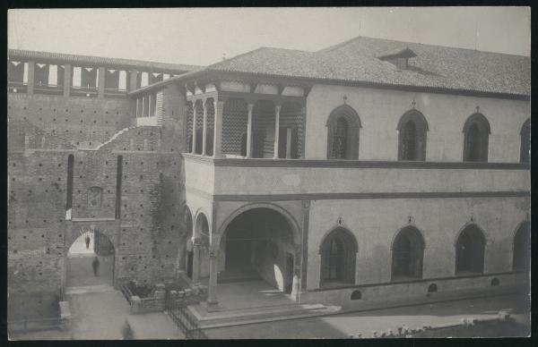 Milano - Castello Sforzesco - Corte Ducale e Loggetta di Galeazzo Sforza