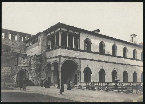 Milano - Castello Sforzesco - Corte Ducale e Loggetta di Galeazzo Sforza