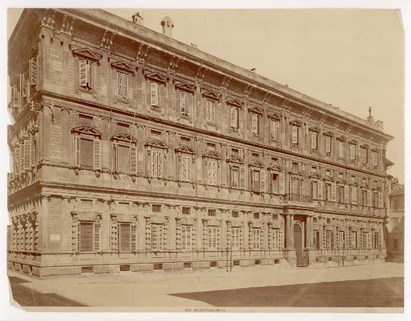 Milano - Palazzo Marino - Facciata verso piazza San Fedele - Galeazzo Alessi