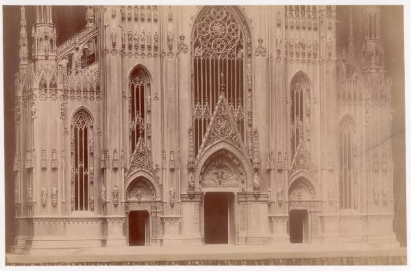 Modello - Facciata del Duomo di Milano - Luca Beltrami e Gaetano Moretti - Milano - Museo del Duomo