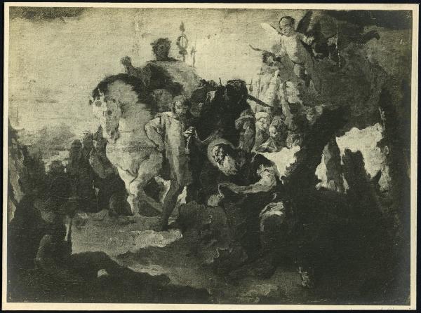 Dipinto - Martirio di san Vittore - Raggi Giovanni (?) da Giovanni Battista Tiepolo - sec. XVIII - Milano - Castello Sforzesco - Pinacoteca