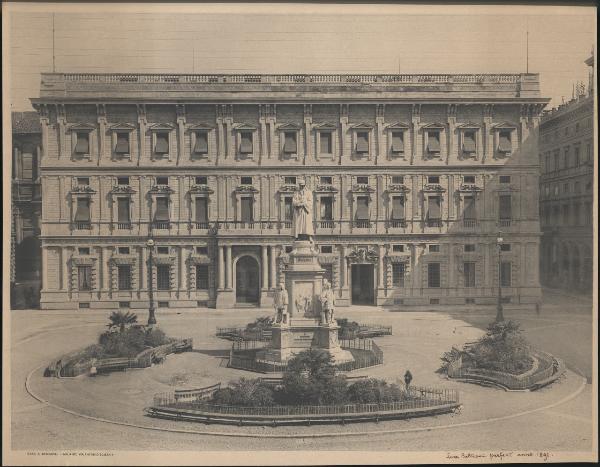 Milano - Palazzo Marino - Facciata verso piazza della Scala - Luca Beltrami