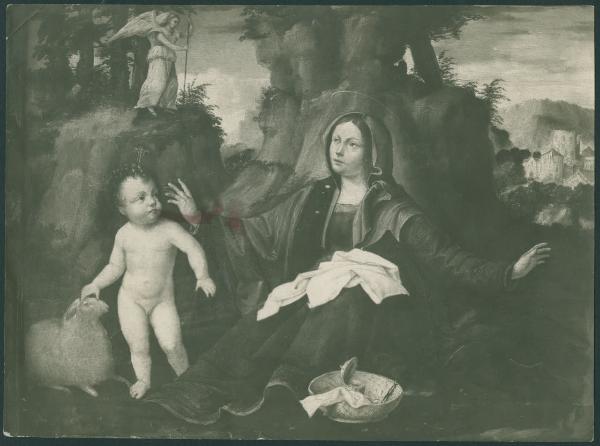 Dipinto - Visione della Madonna con Bambino - Martino Piazza - San Diego - Museum of Art