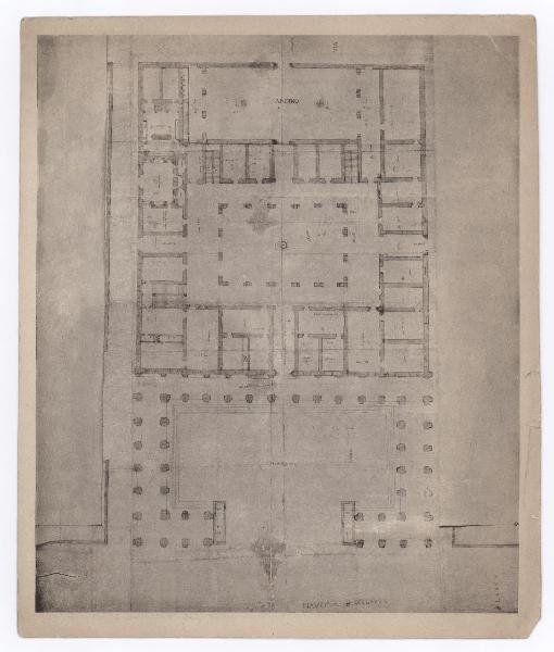 Disegno - Pianta - Palazzo per Leone X a Roma