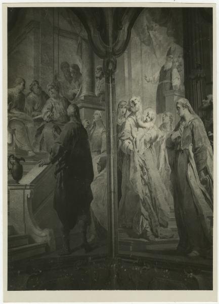 Milano - Certosa di Garegnano - Cappella dell'Annunciazione, G. B. Bellotti, I misteri del Rosario (1771)