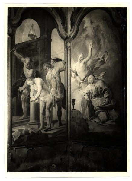 Milano - Certosa di Garegnano - Cappella dell'Annunciazione, G. B. Bellotti, I misteri del Rosario (1771)