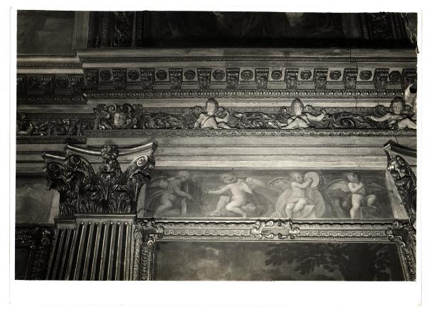 Milano - Chiesa di S. Antonio Abate - Coro, fascia con putti, particolare della decorazione